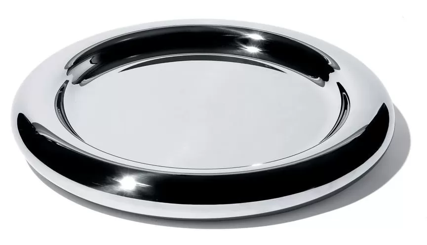 Vassoio tondo inox switch tray uns01 alessi