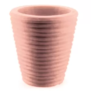 Vaso tondo rigato avana vtr plastecnic