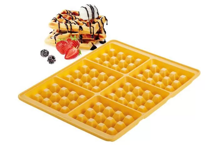 Stampo 6 waffle delicia silicone 629342 tescoma