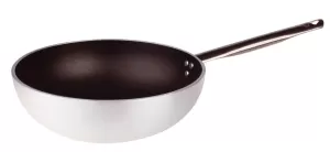 PADELLA WOK FONDO PIANO 1 MANICO TUBOLARE 2111WPS AGNELLI