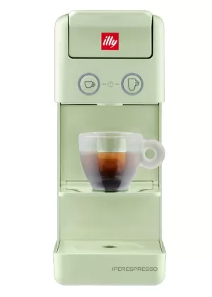 Macchina caffè y3 illy verde con 86 capsule, Moka e macchine caffè