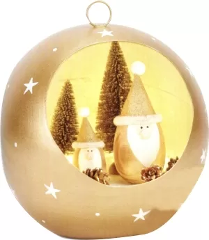 SFERA BABBO NATALE ORO 55556 FADE