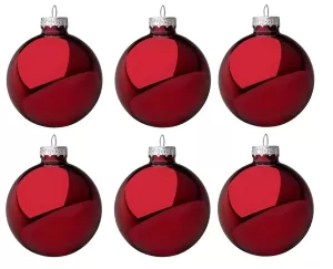 SET 6 PALLE VT NATALE ROSSO 60 0914069 BIZZOTTO