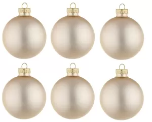 SET 6 PALLE VT NATALE CHAMPAGNE OPACO 60 0914099 BIZZOTTO