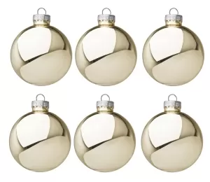 SET 6 PALLE VT NATALE CHAMPAGN LUCIDA 60 0914102 BIZZOTTO