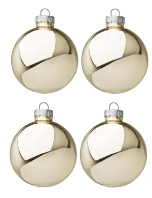 SET 4 PALLE VT NATALE CHAMPAGN LUCIDA 80 0914103 BIZZOTTO