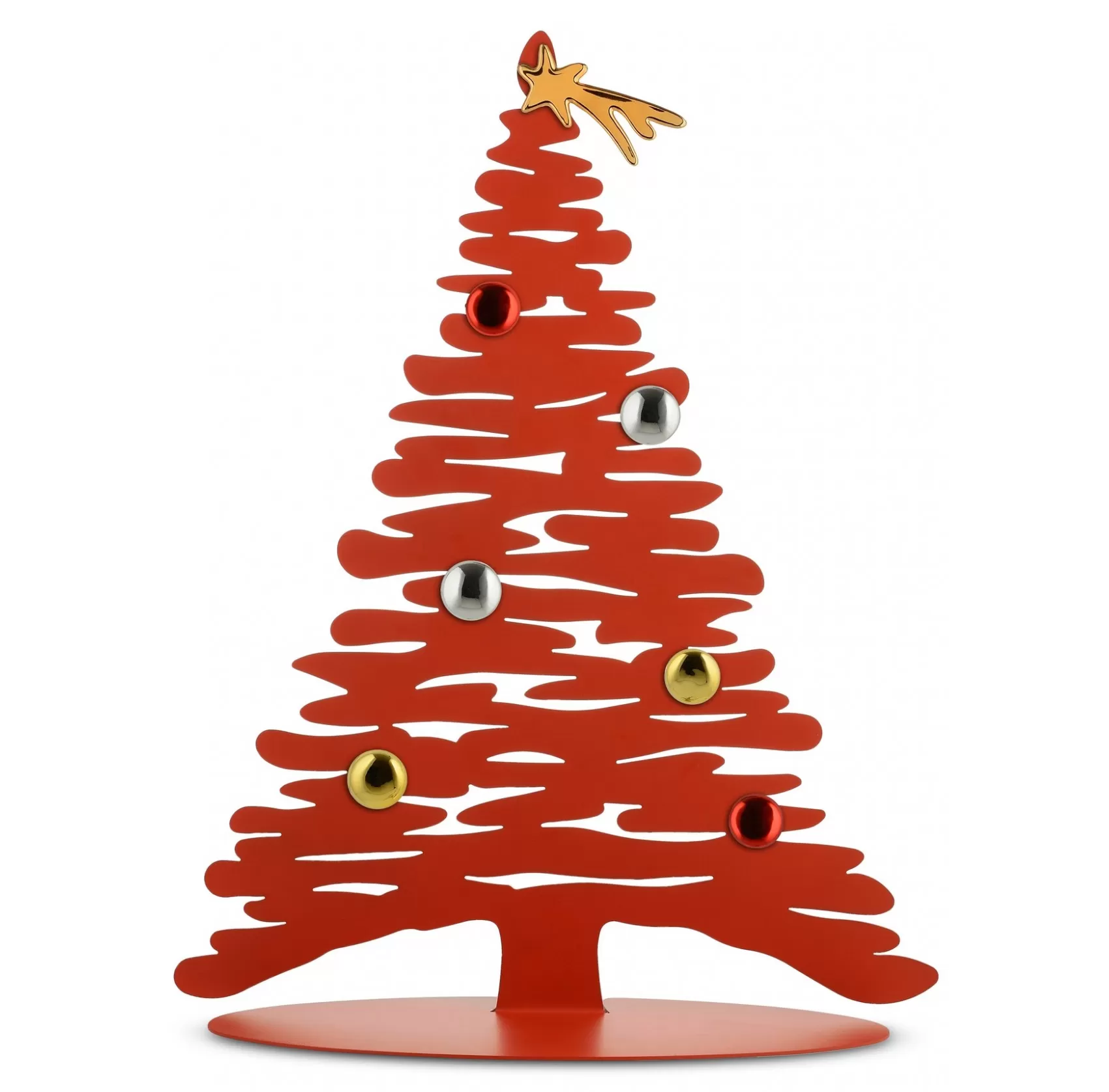 Albero di natale alessi rosso bm06 r