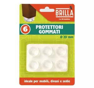 CONFEZIONE 6 PROTTETORI GOMMA PRO04444A LA BRIANTINA